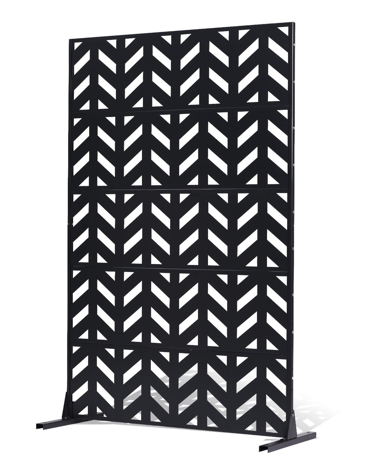 VEVOR Metal Privacy Screen 47" x 72" Freestanding Outdoor Privacy Screens 