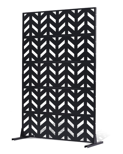 VEVOR Metal Privacy Screen 47" x 72" Freestanding Outdoor Privacy Screens 
