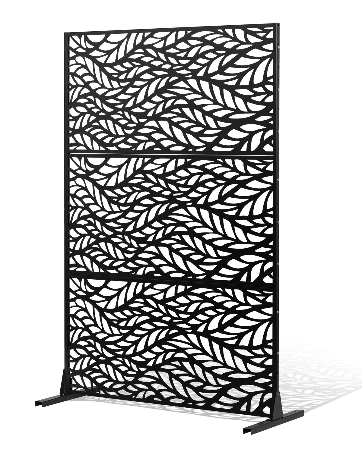 VEVOR Metal Privacy Screen 47" x 72" Outdoor Privacy Screens & Panels Black 