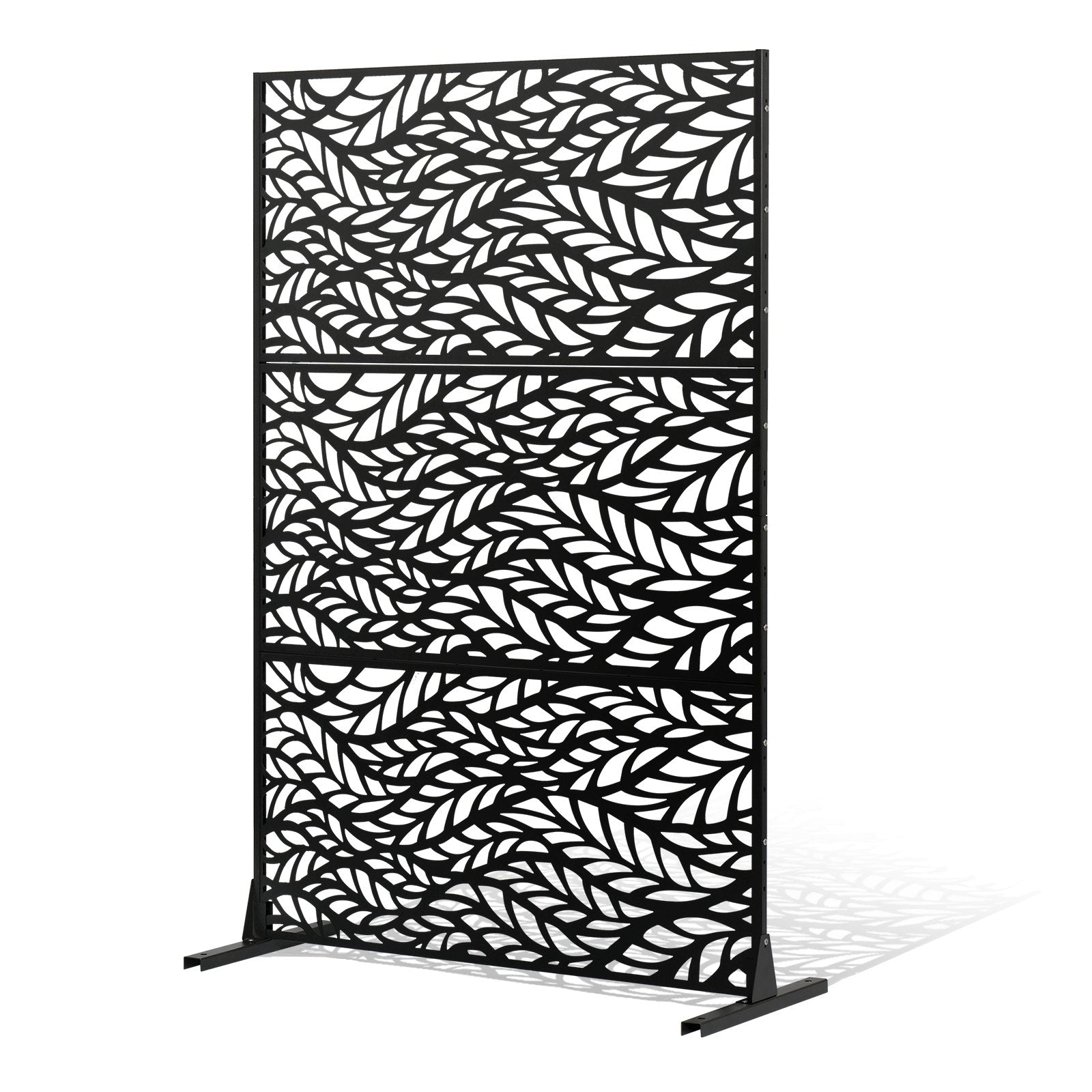 VEVOR Metal Privacy Screen 47" x 72" Outdoor Privacy Screens & Panels Black 