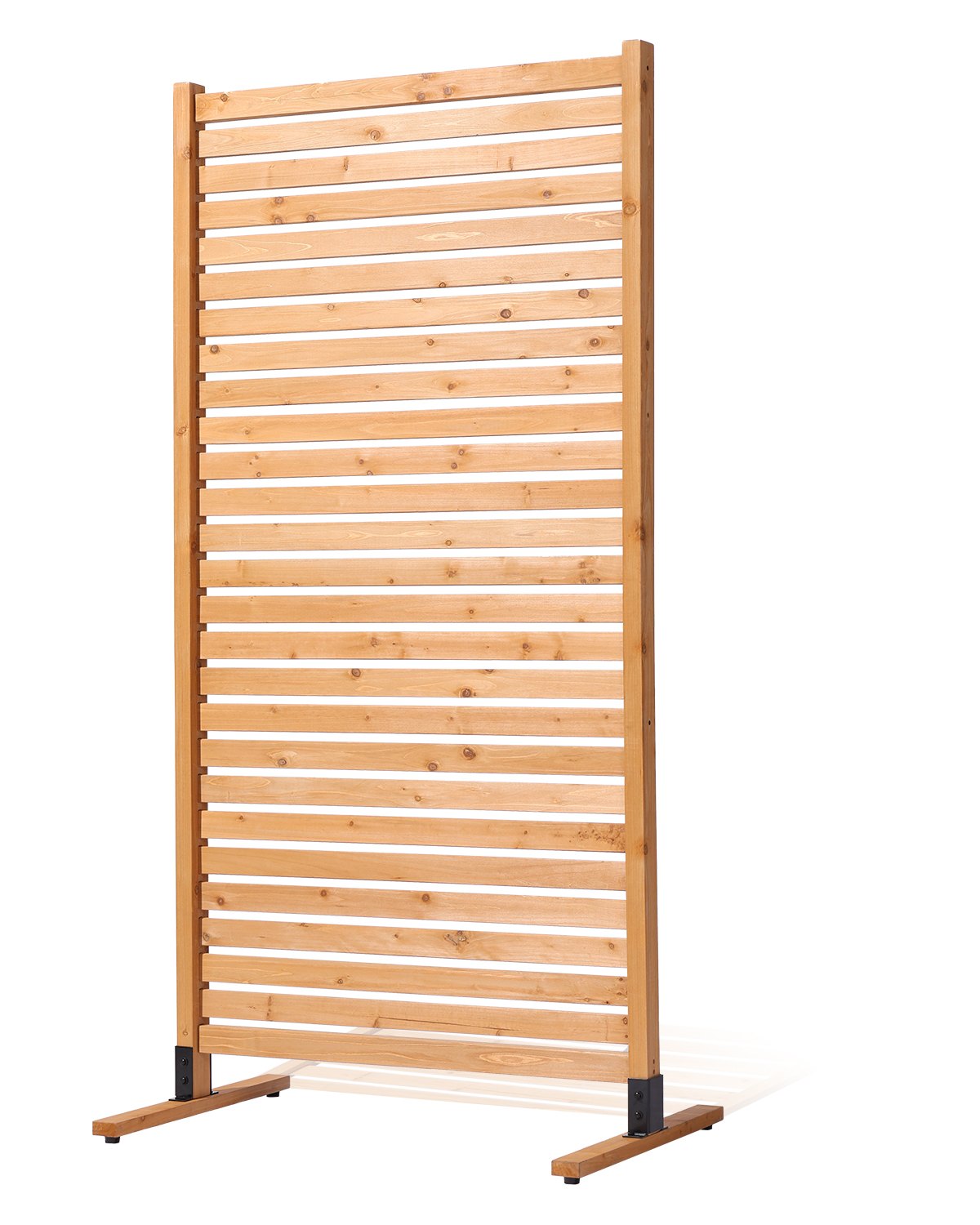 VEVOR Wooden Privacy Screen 36" x 76" Freestanding Outdoor Privacy Screen 