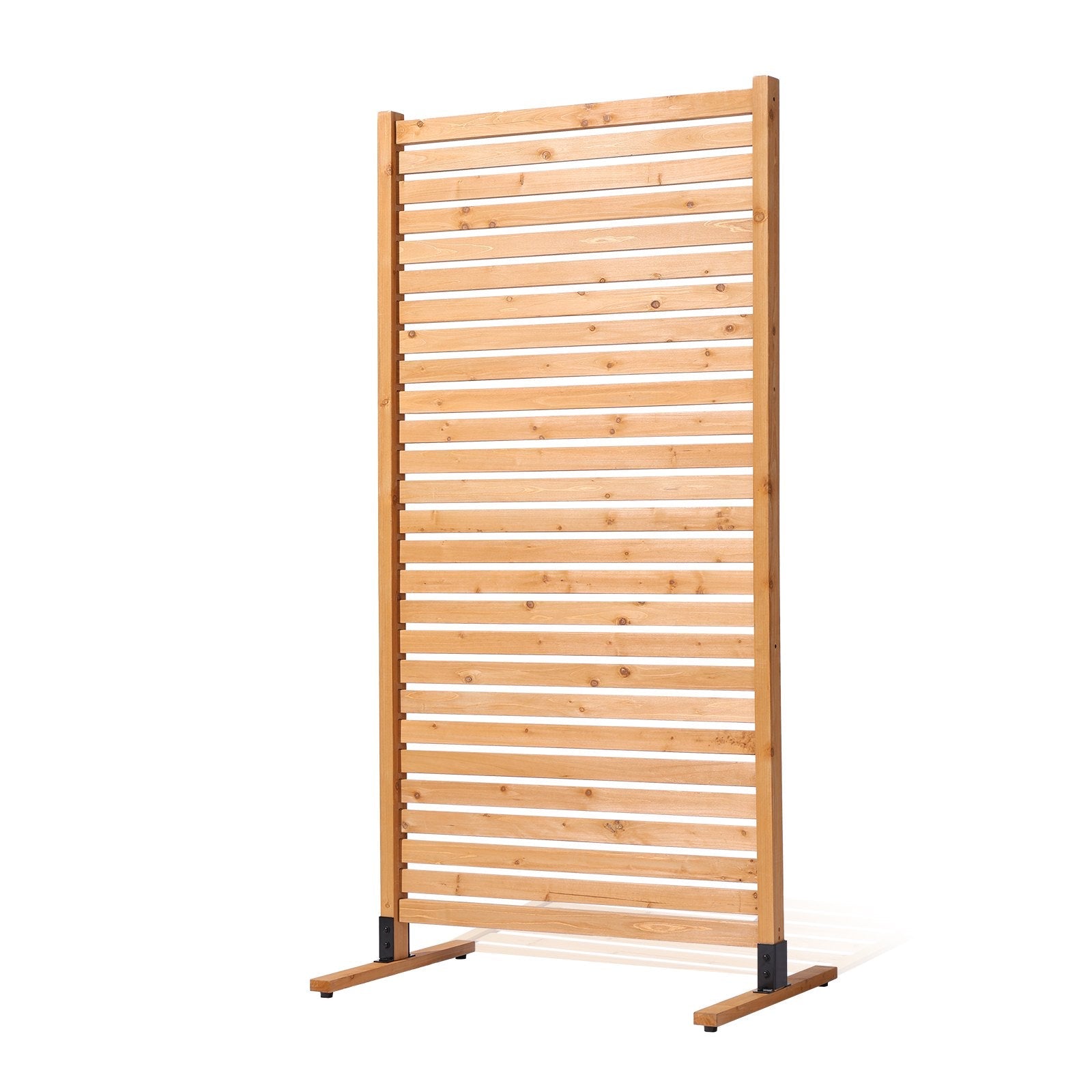 VEVOR Wooden Privacy Screen 36" x 76" Freestanding Outdoor Privacy Screen 