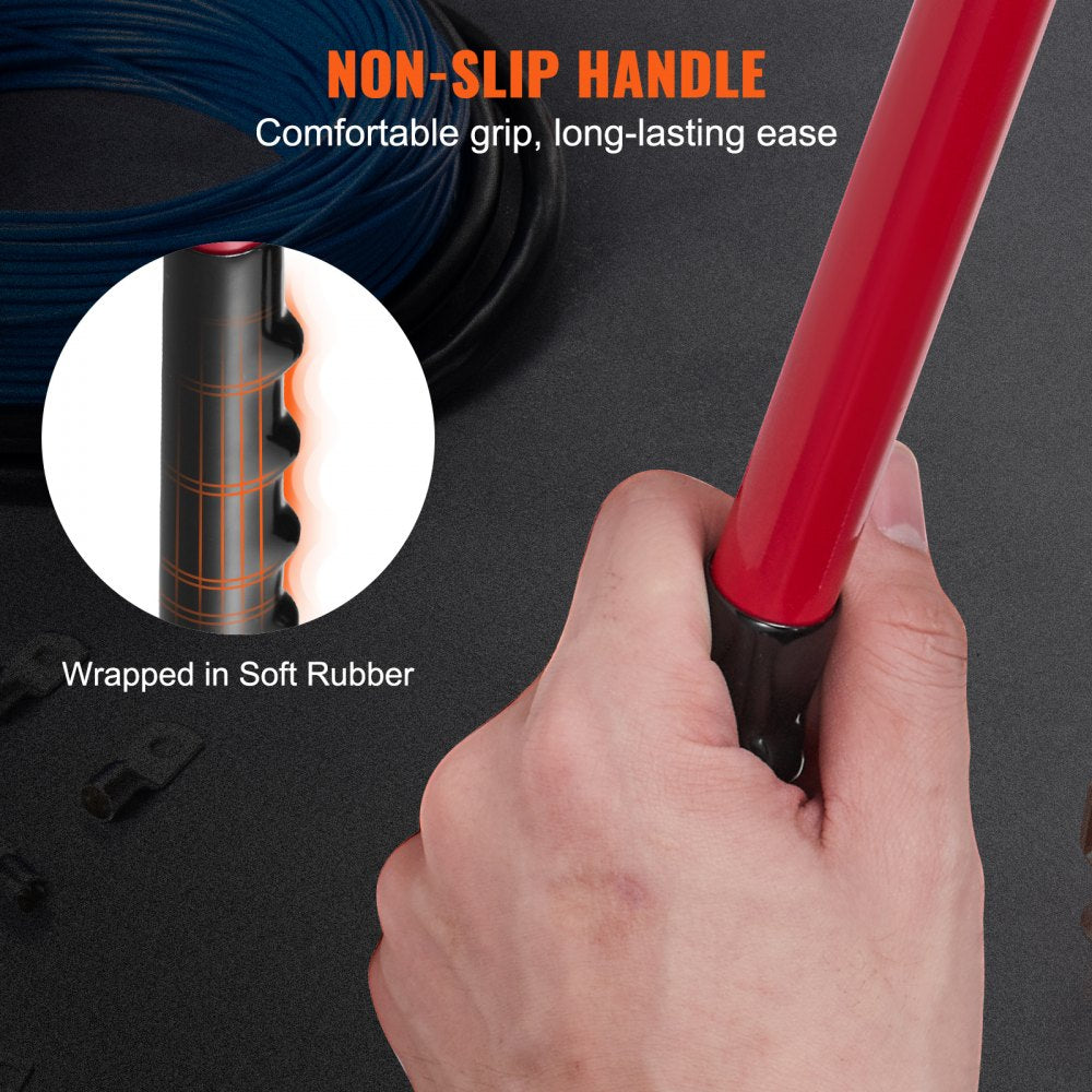 VEVOR Battery Cable Lug Crimping Tool, 10-1/0AWG Aluminum Terminal Battery Lug Crimper, with 60PCS Aluminum Ring Connectors Terminals 6 Wire Sizes Crimping Die, for Heavy Duty Wire Lugs 