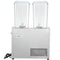 VEVOR Commercial Beverage Dispenser, 20.4 Qt 18L 2 Tanks Ice Tea Drink Machine, 590W 304 Stainless Steel Juice Dispenser with 41?-53.6? Thermostat Controller, for Cold Drink Restaurant Hotel Party