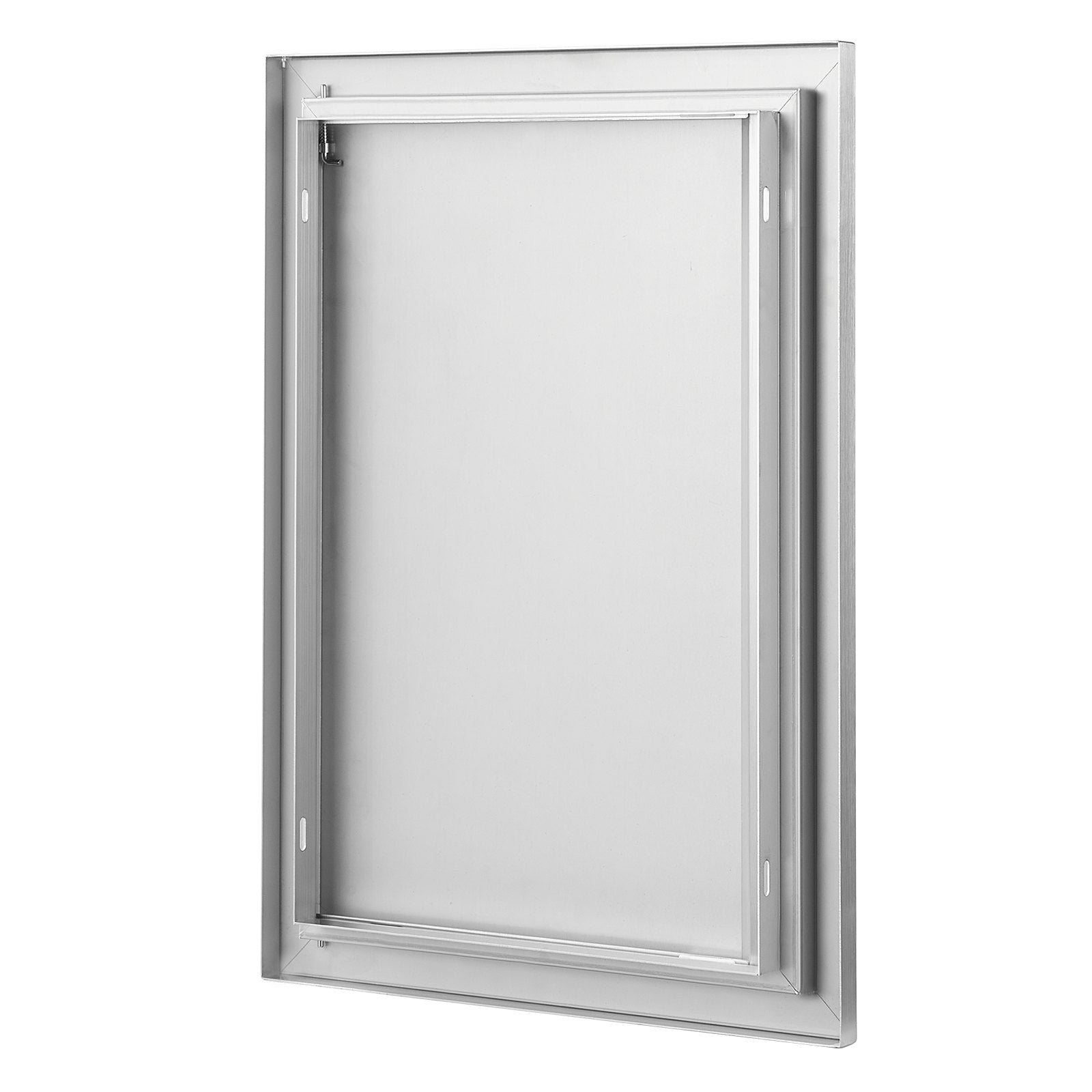 VEVOR BBQ Access Door, 17W x 24H Inch Single Outdoor Kitchen Door, Stainless Steel Flush Mount Door, Wall Vertical Door with Recessed Handle, for BBQ Island, Grilling Station, Outside Cabinet 