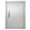 VEVOR BBQ Access Door, 16W x 22H Inch Single Outdoor Kitchen Door, Stainless Steel Flush Mount Door, Wall Vertical Door with Handle, for BBQ Island, Grilling Station, Outside Cabinet