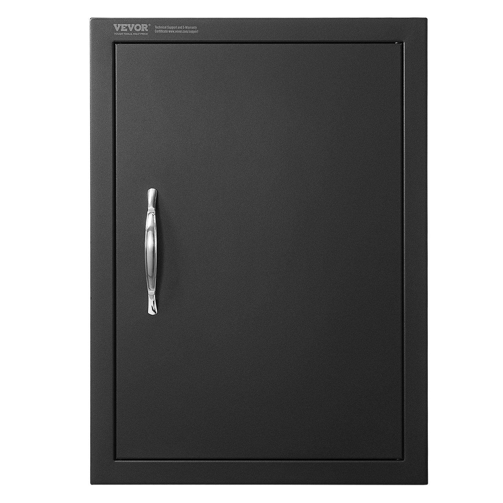 VEVOR BBQ Access Door, 16W x 22H Inch Single Outdoor Kitchen Door, Cold Plate Flush Mount Door, Wall Vertical Door with Handle, for BBQ Island, Grilling Station, Outside Cabinet 