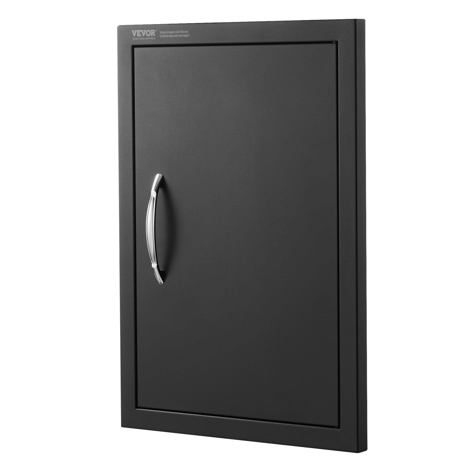 VEVOR BBQ Access Door, 16W x 22H Inch Single Outdoor Kitchen Door, Cold Plate Flush Mount Door, Wall Vertical Door with Handle, for BBQ Island, Grilling Station, Outside Cabinet 