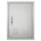 VEVOR BBQ Access Door, 17W x 24H Inch Single Outdoor Kitchen Door, Stainless Steel Flush Mount Door, Wall Vertical Door with Handle, Vents and Hook, for BBQ Island, Grilling Station, Outside Cabinet