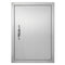 VEVOR BBQ Access Door, 18W x 24H Inch Single Outdoor Kitchen Door, Stainless Steel Flush Mount Door, Wall Vertical Door with Handle, for BBQ Island, Grilling Station, Outside Cabinet