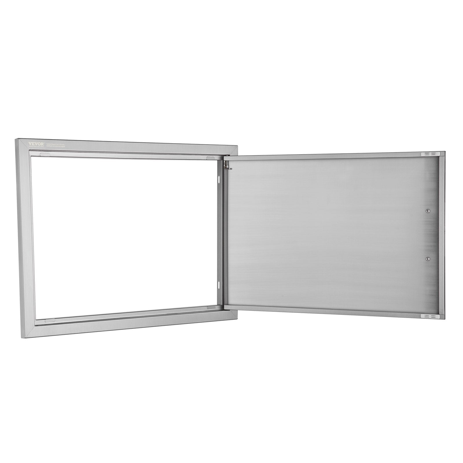 VEVOR BBQ Access Door, 27W x 20H Inch Single Outdoor Kitchen Door, Stainless Steel Flush Mount Door, Wall Vertical Door with Handle, for BBQ Island, Grilling Station, Outside Cabinet 