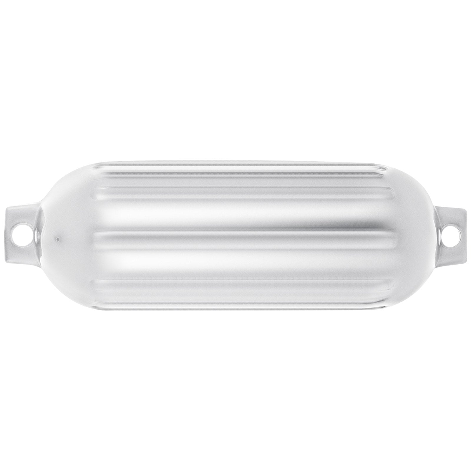 VEVOR Boat Fender 8.5 x 27 inches White Boat Protection Pack of 4 Ribbed Twin Eyes Boat Fender Bumper and Pump to Inflate 