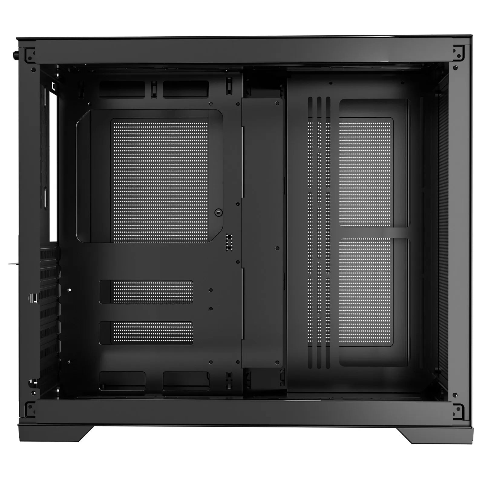 VEVOR Mid-Tower ATX PC Case Dual Chamber Gaming Computer Case No Fan Included