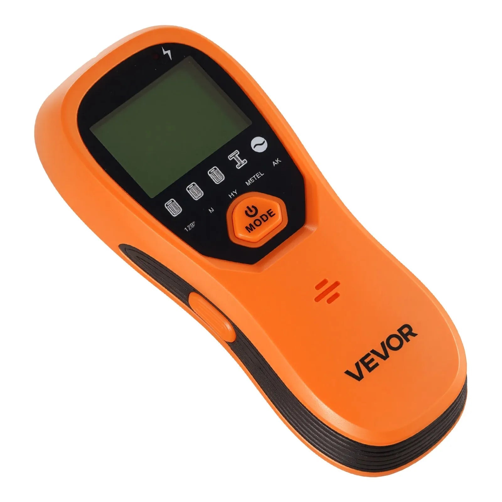 VEVOR Stud Finder Wall Scanner, 5 in 1, Electronic Wall Stud Detector with Smart Sensor, High-Definition LCD Display and Audio Alarm, for the Center and Edge of Metal, AC Wire, Joists, Pipes, Orange 