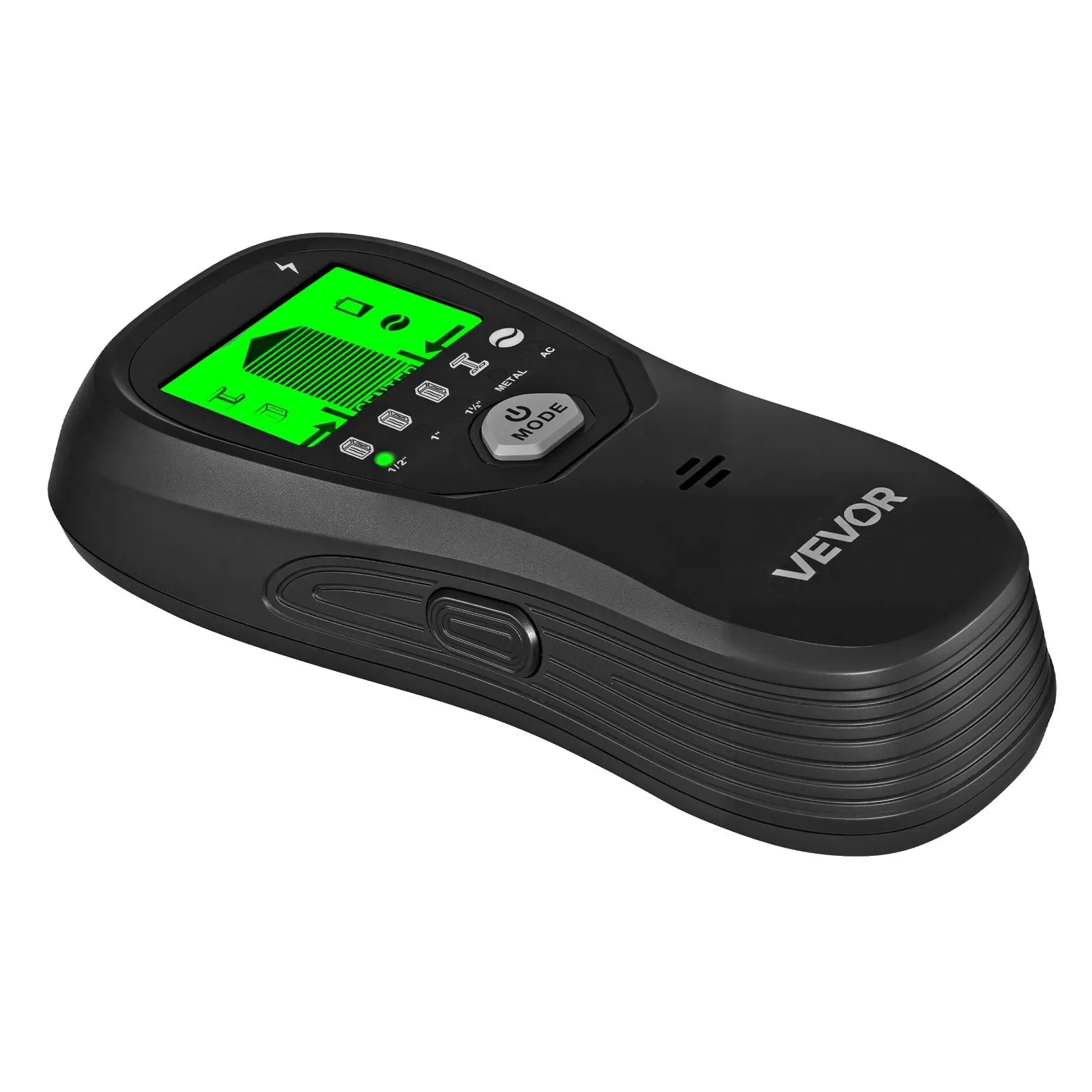 VEVOR Stud Finder Wall Scanner, 5 in 1, Electronic Wall Stud Detector with Smart Sensor, High-Definition LCD Display and Audio Alarm, for the Center and Edge of Metal, AC Wire, Joists, Pipes, Black 