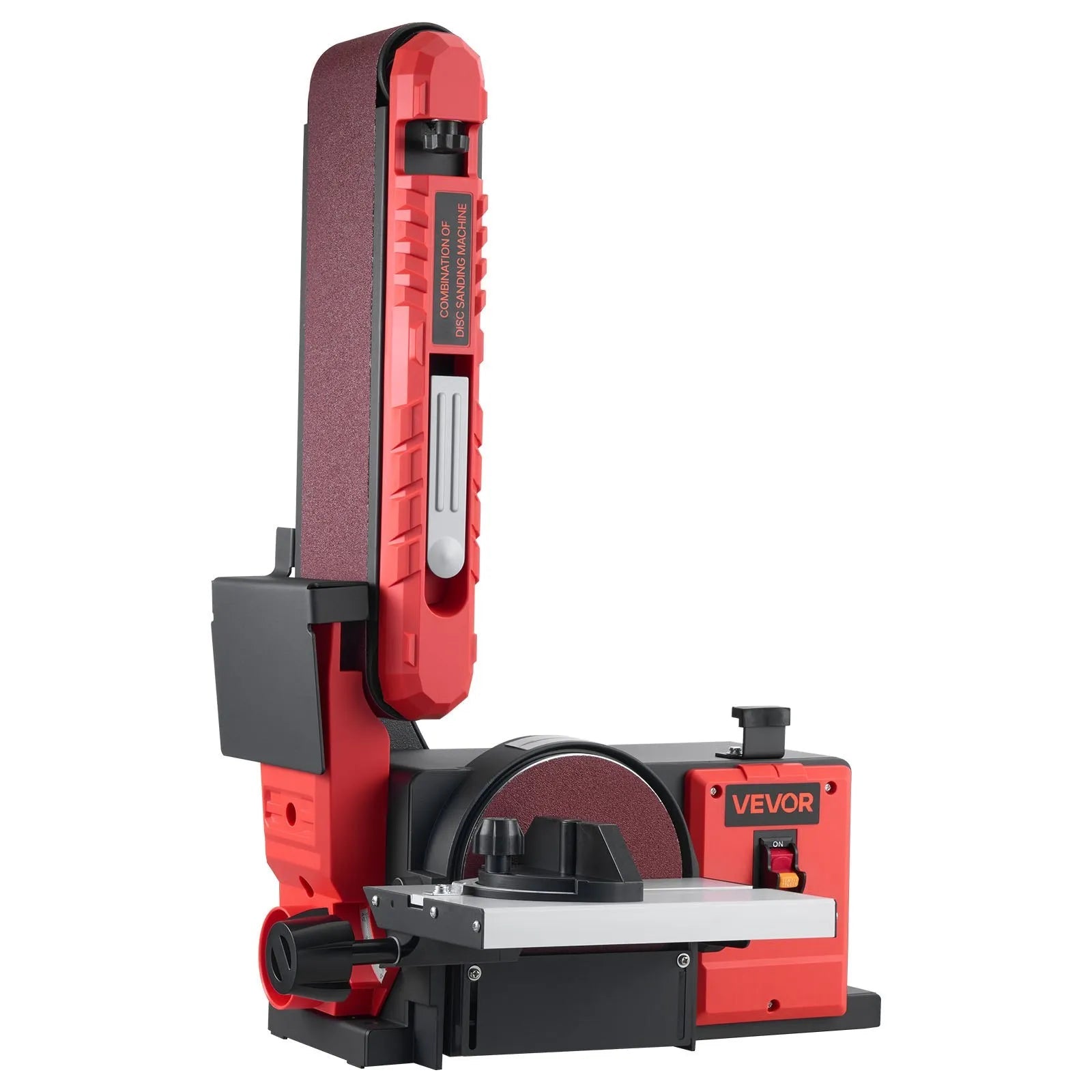 VEVOR 6" Disc Sander & 4" x 36" Belt Sander, 400W Professional Belt Disc Sanders Combo with 0 - 45° Adjustable Worktable & Dust Collection Port for Woodworking, Knife Sharpening, DIY Crafting 