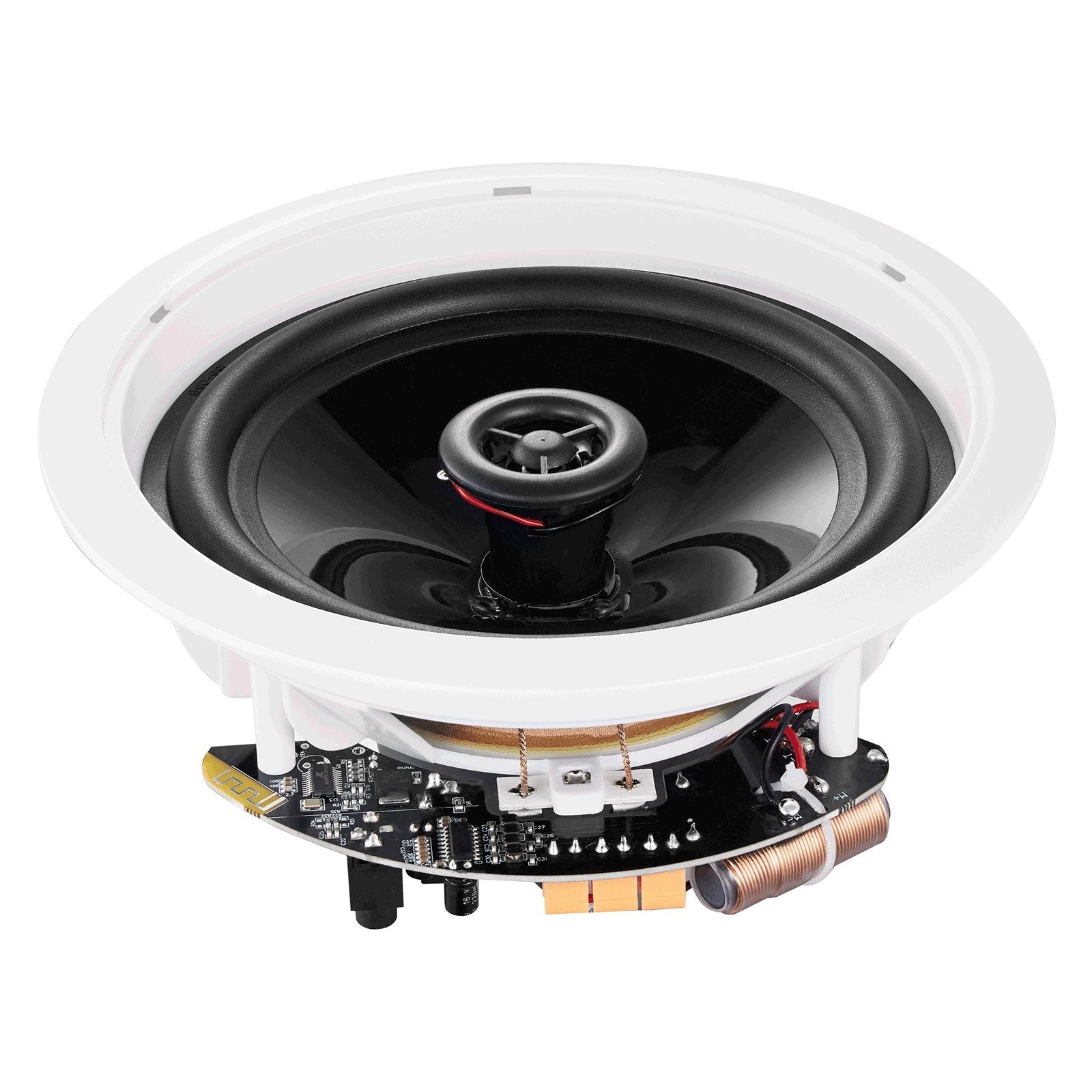 VEVOR 4 PCs 6.5'' Bluetooth in Ceiling Speakers, 150W, Flush Mount Ceiling & in-Wall Speaker System with 8?Impedance 89dB Sensitivity, for Home Kitchen Living Room Bedroom or Covered Outdoor Porches 