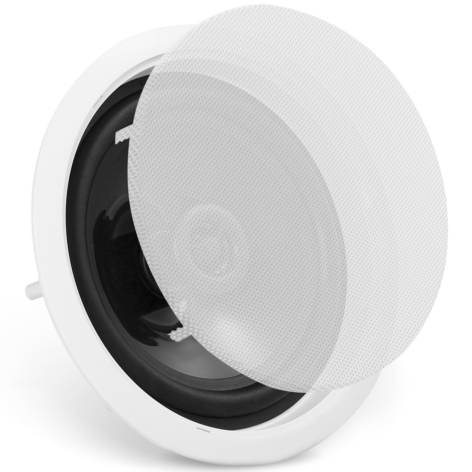 VEVOR 6.5 Inch in Ceiling Speakers, 150-Watts, Flush Mount Ceiling & in-Wall Speakers System with 8?Impedance 89dB Sensitivity, for Home Kitchen Living Room Bedroom or Covered Outdoor Porches, Single 