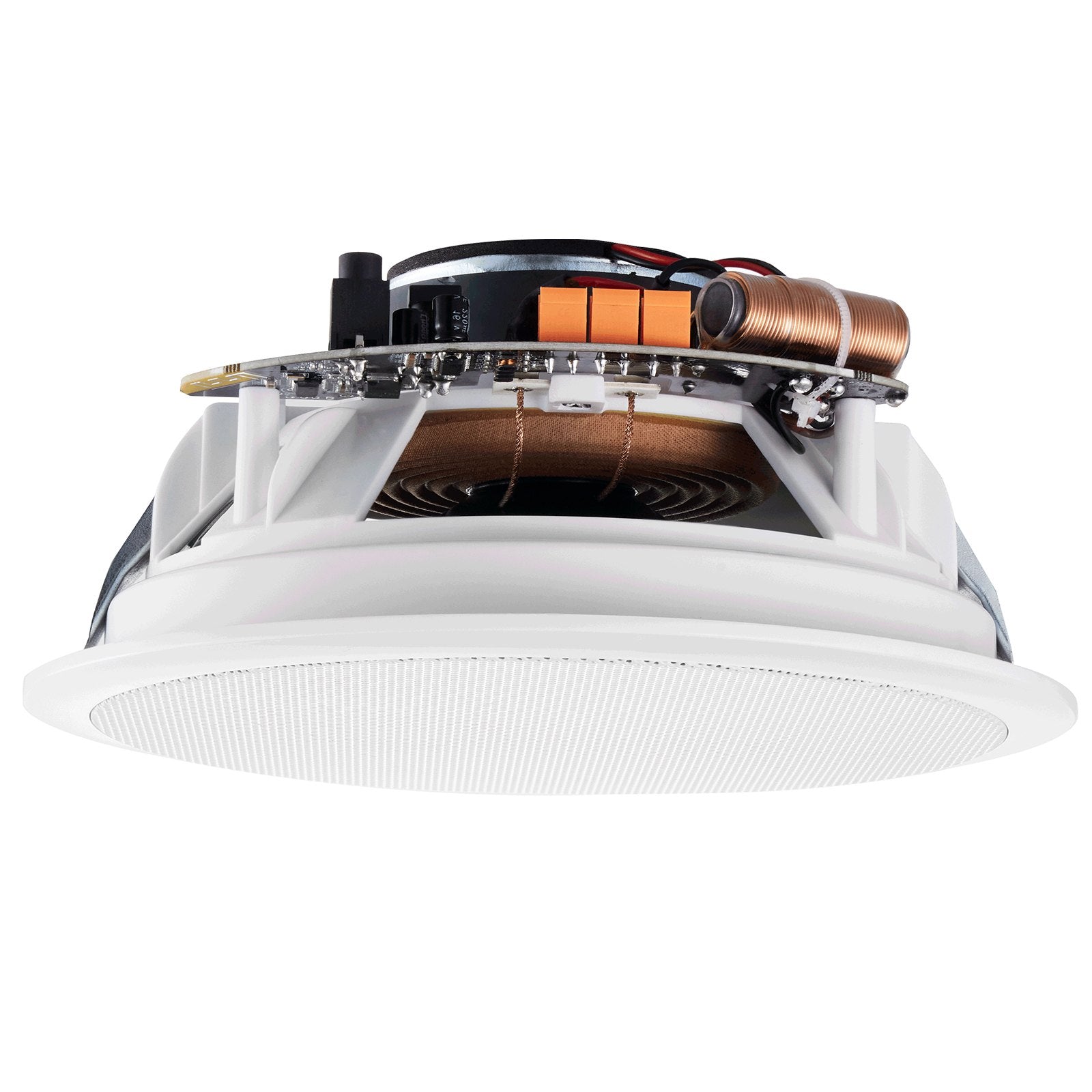VEVOR 6.5'' Bluetooth in Ceiling Speakers, 150W, Flush Mount Ceiling & in-Wall Speaker System with 8?Impedance 89dB Sensitivity, for Home Kitchen Living Room Bedroom or Covered Outdoor Porches, Single 