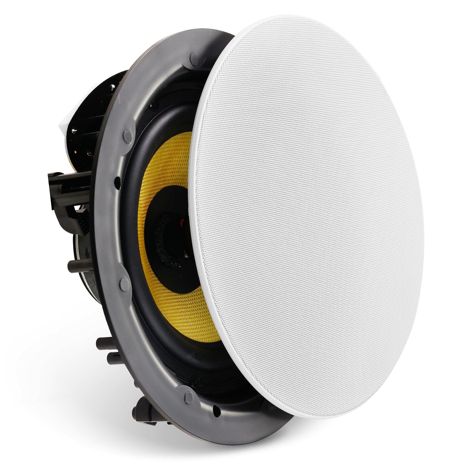 VEVOR 8 Inch in Ceiling Speakers, 200-Watts, Flush Mount Ceiling & in-Wall Speakers System with 8?Impedance 89dB Sensitivity, for Home Kitchen Living Room Bedroom or Covered Outdoor Porches, Single 