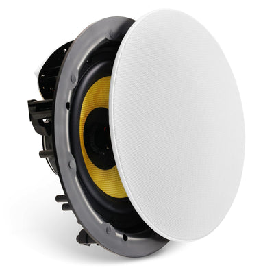 VEVOR 8 Inch in Ceiling Speakers, 200-Watts, Flush Mount Ceiling & in-Wall Speakers System with 8?Impedance 89dB Sensitivity, for Home Kitchen Living Room Bedroom or Covered Outdoor Porches, Single 
