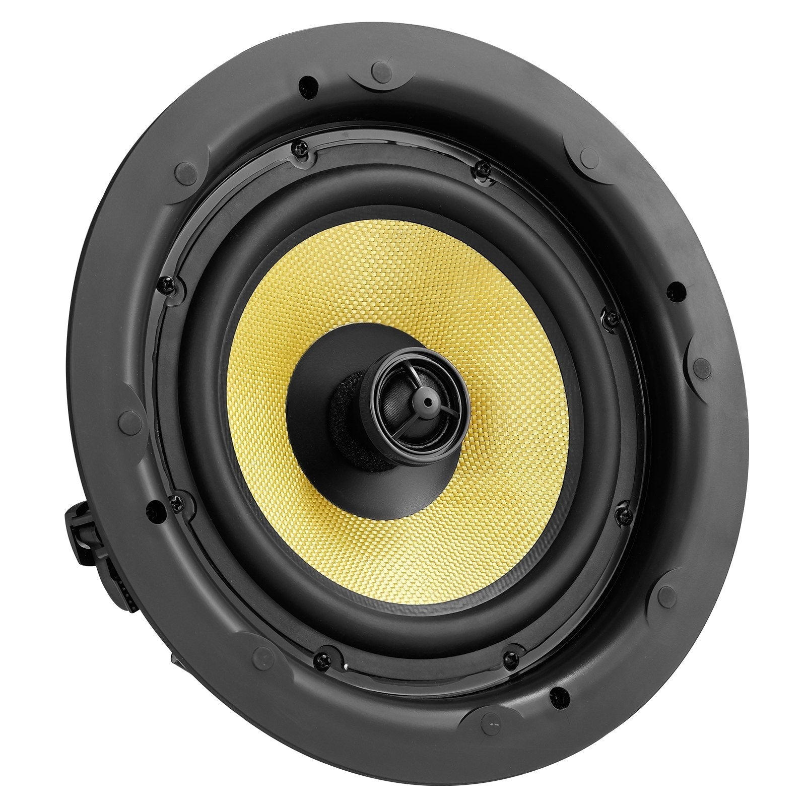 VEVOR 8 Inch in Ceiling Speakers, 200-Watts, Flush Mount Ceiling & in-Wall Speakers System with 8?Impedance 89dB Sensitivity, for Home Kitchen Living Room Bedroom or Covered Outdoor Porches, Single 