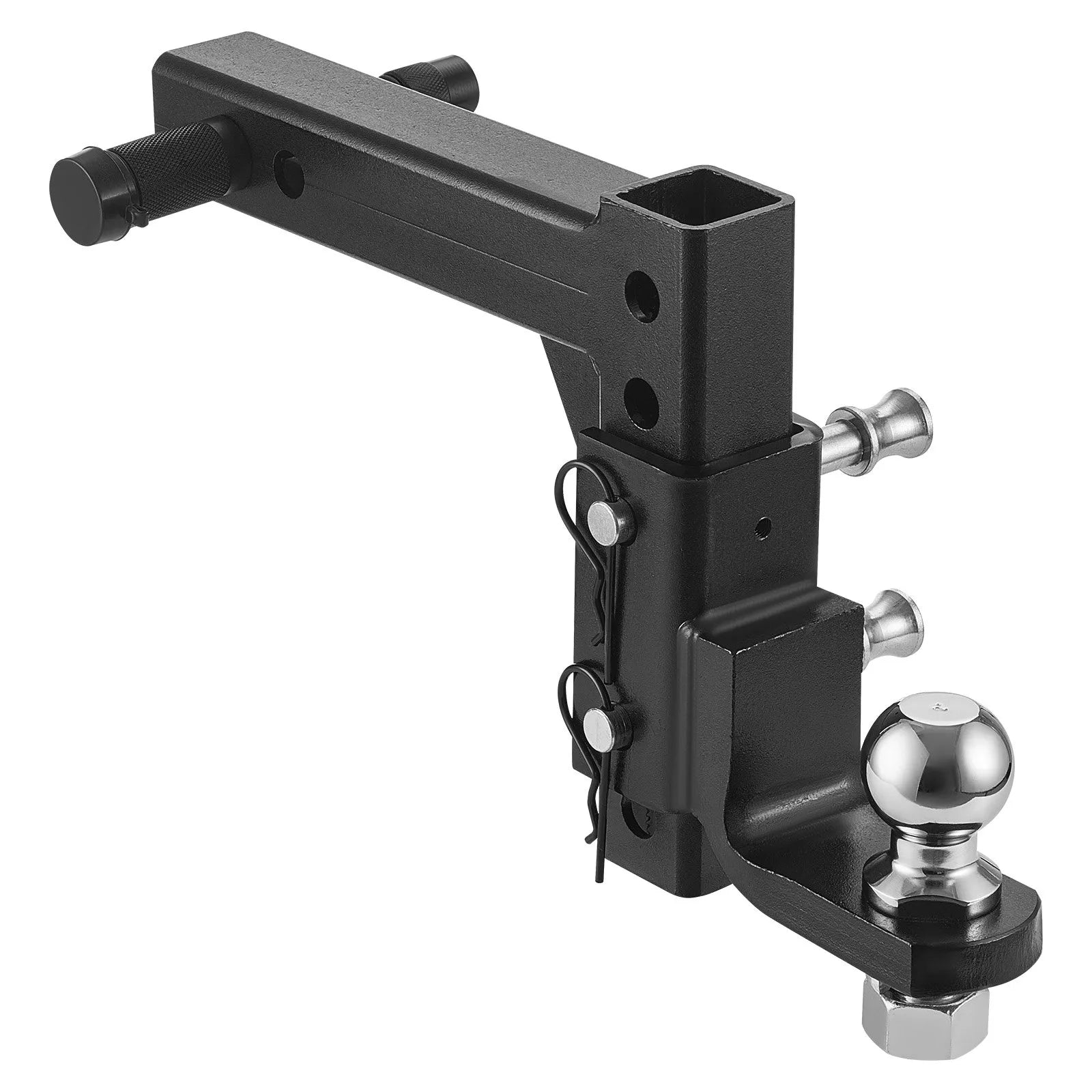 VEVOR Adjustable Trailer Hitch 2" Receiver 9" Drop Ball Mount Hitch 7500 lbs