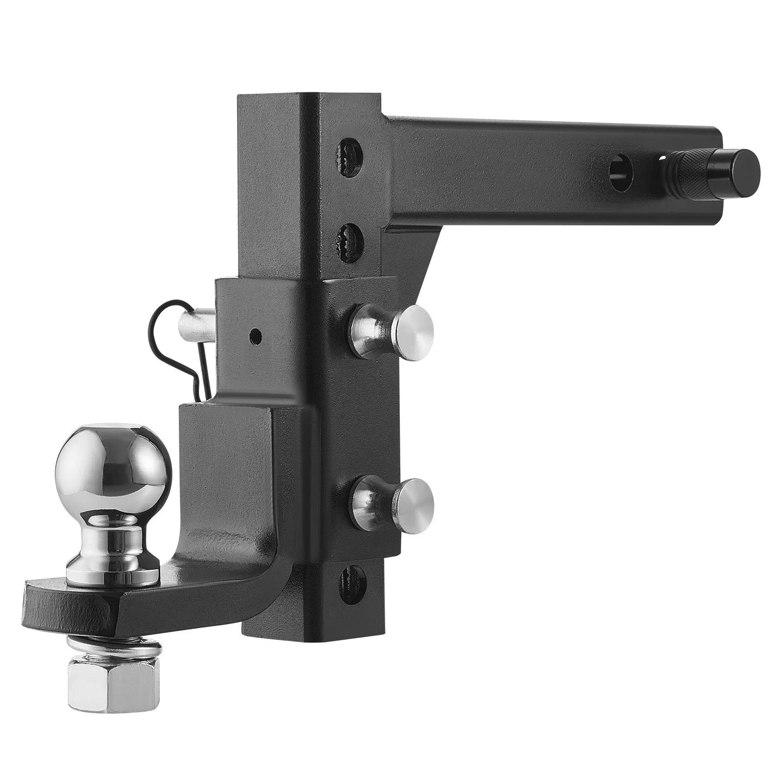 VEVOR Adjustable Trailer Hitch 2" Receiver 9" Drop Ball Mount Hitch 7500 lbs