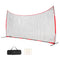 VEVOR Barricade Backstop Net, 20x10 ft Ball Sports Barrier Netting, Portable Practice Equipment with Carry Bag, Protection Screen for Baseball Softball Lacrosse Soccer Hockey Training, for Backyard