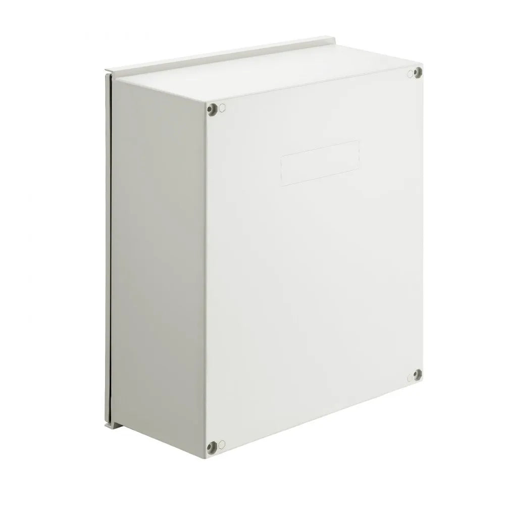 VEVOR Fiberglass Enclosure 19.7 x 15.7 x7.9" Electrical Enclosure Box NEMA 3X Electronic Equipment Enclosure Box IP65 Weatherproof Wall-Mounted Electrical Enclosure With Hinges & Quarter-Turn Latches