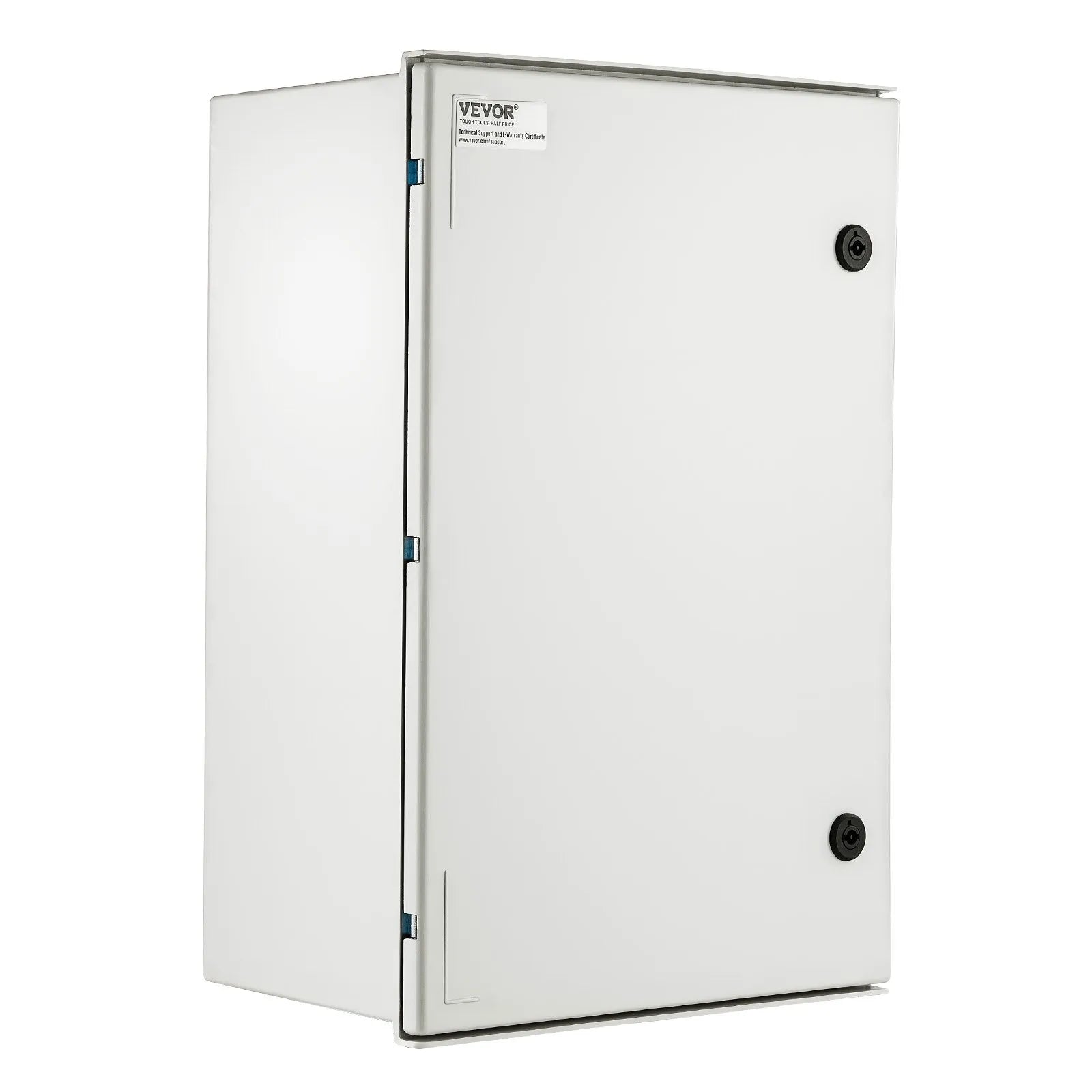 VEVOR Fiberglass Enclosure 23.6 x 15.7 x 9.1" Electrical Enclosure Box NEMA 3X Electronic Equipment Enclosure Box IP65 Weatherproof Wall-Mounted Electrical Enclosure With Hinges & Quarter-Turn Latches