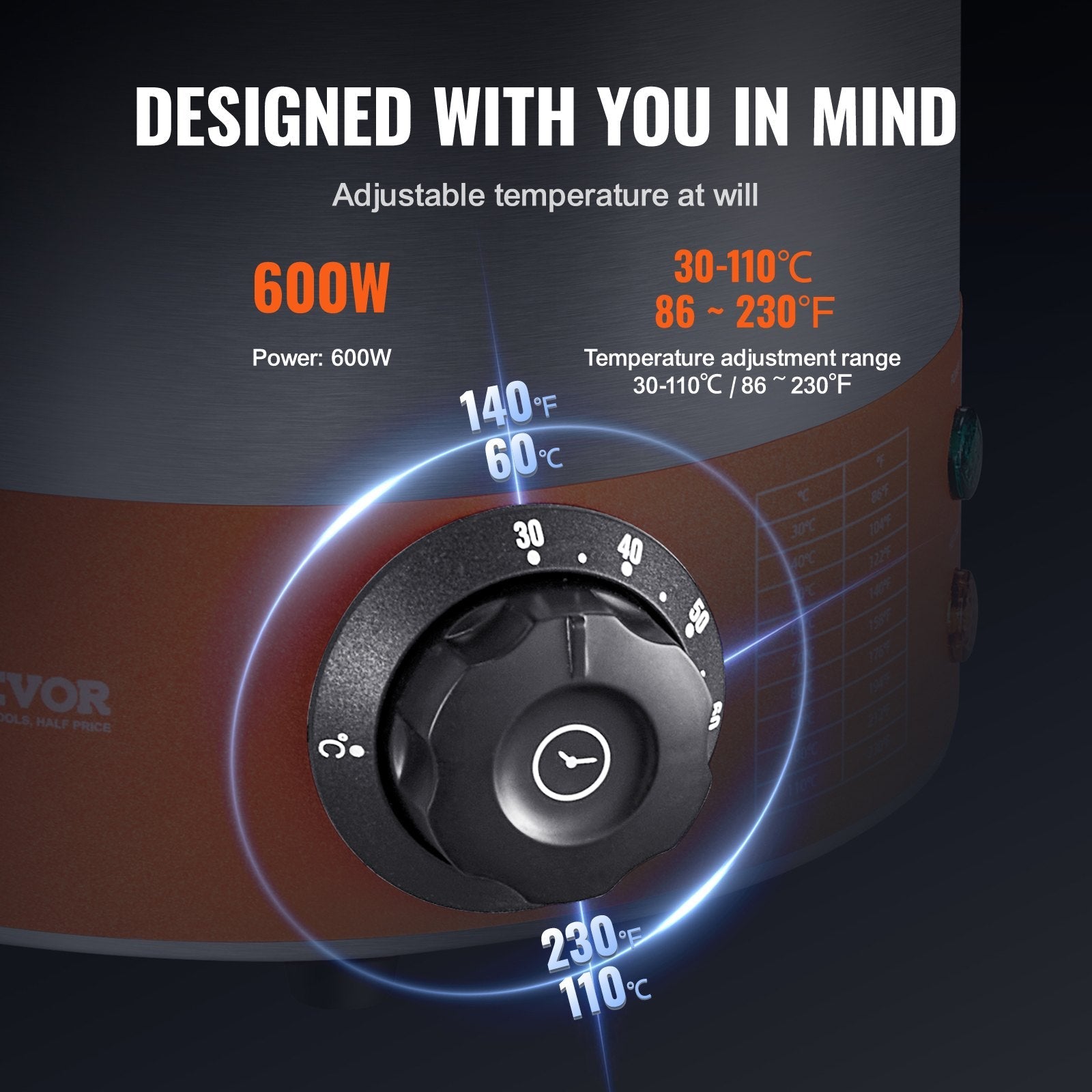 VEVOR Electric Cheese Dispenser with Pump, 2.3 Qt Commercial Hot Fudge Warmer, Plastic Pump Dispenser, 86-230? Temp Adjustable Nacho Cheese Sauce Warmer, for Hot Fudge Cheese Caramel 