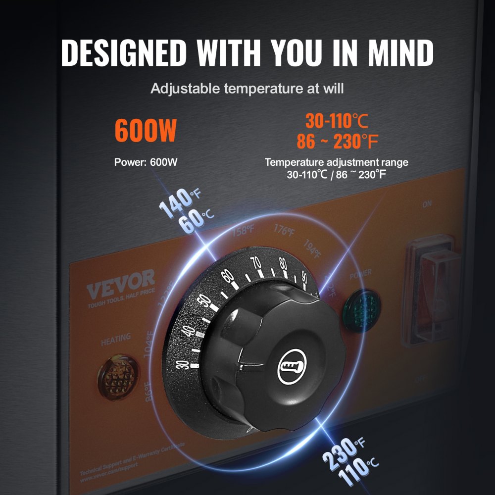 VEVOR Electric Cheese Dispenser with Pumps, 2.3x2 Qt Commercial Hot Fudge Warmer, Plastic Double Pumps Dispenser, 86-230? Temp Adjustable Nacho Cheese Sauce Warmer, for Hot Fudge Cheese Caramel 