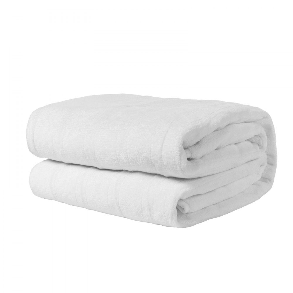 VEVOR Heated Mattress Pad 39x75 in Electric Warmer Coral Fleece with Auto Off 