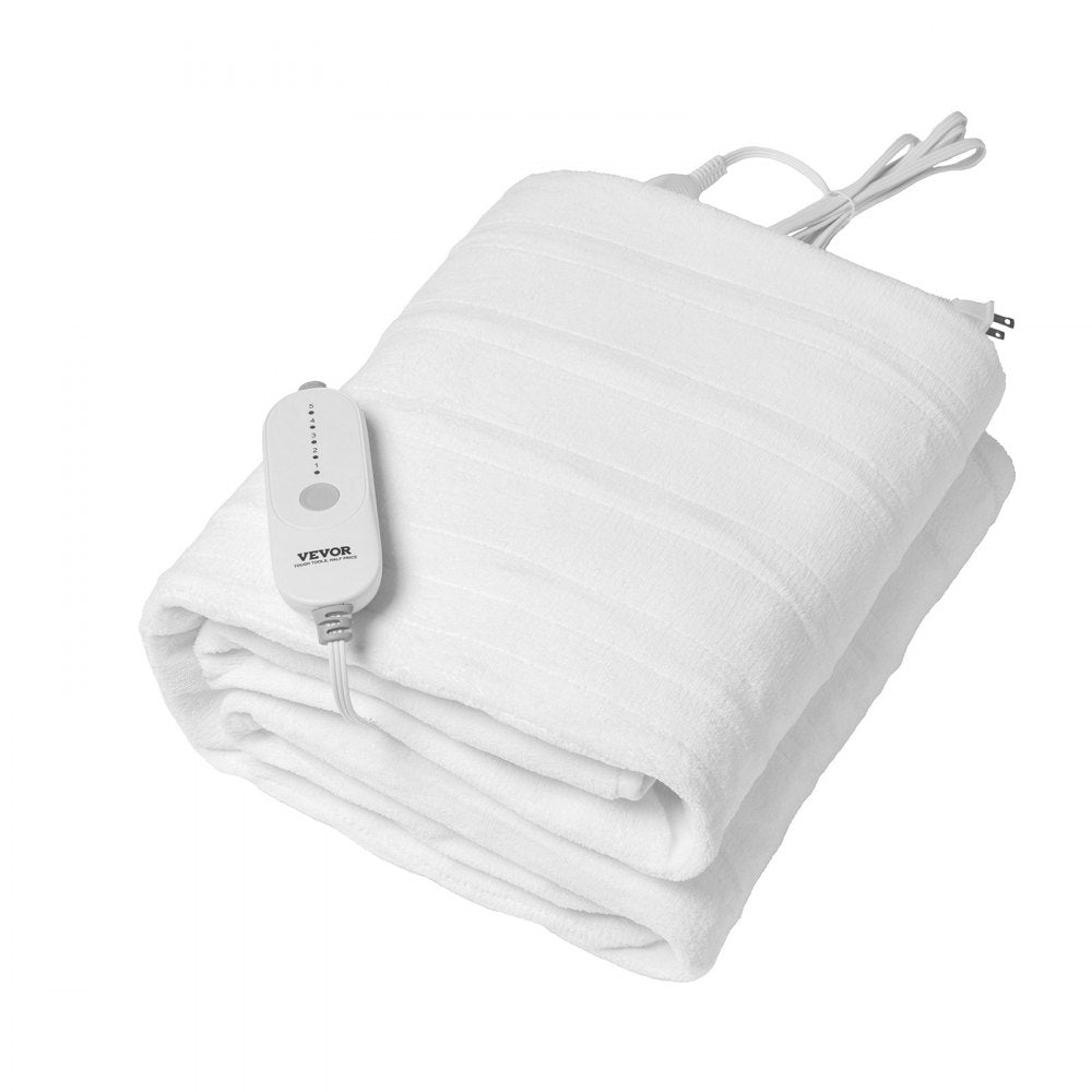 VEVOR Heated Mattress Pad 54x75 in Full Electric Warmer Coral Fleece Auto Off 