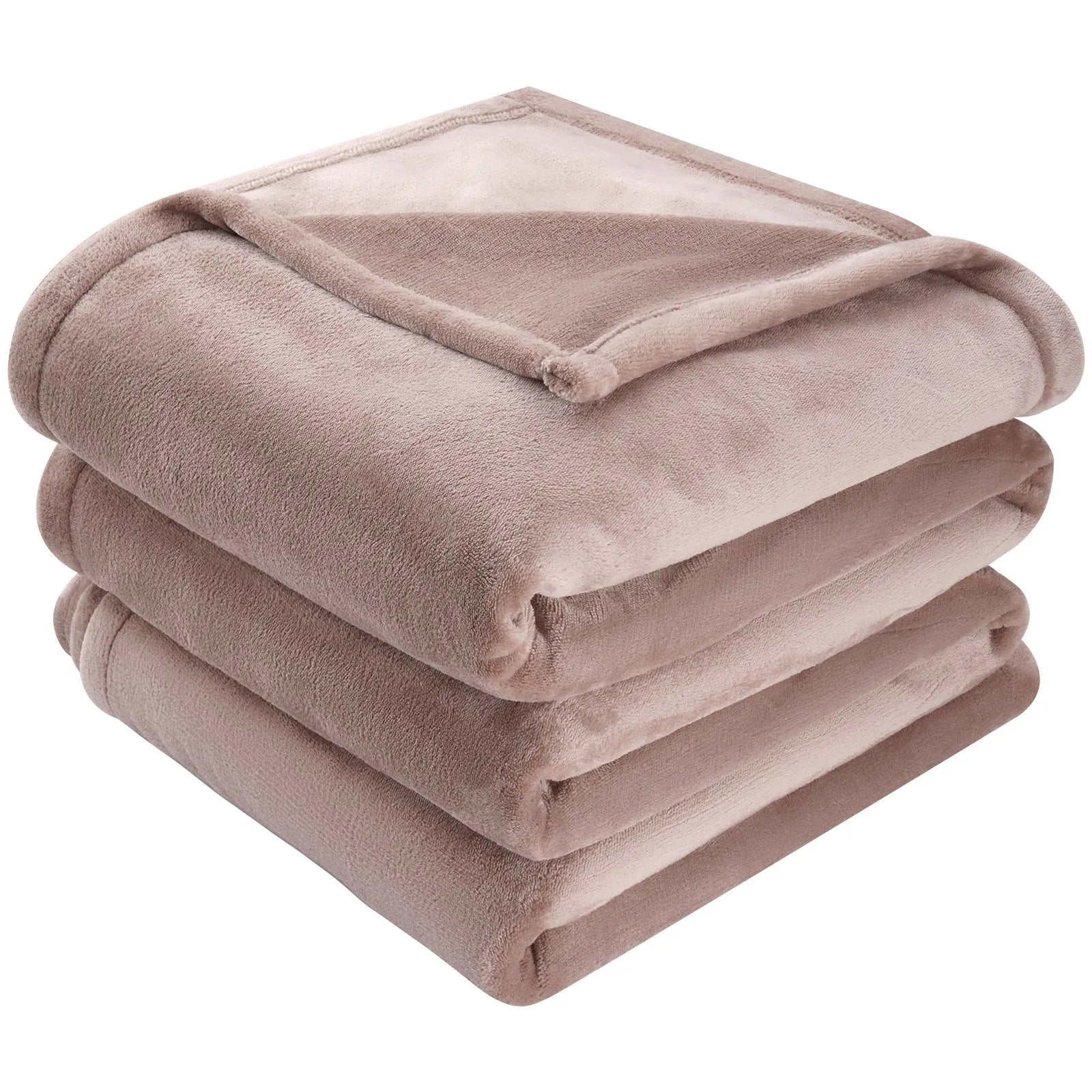 VEVOR Heated Blanket Electric Throw, 100" x 90" King Size, Soft Flannel Heating Blanket with 10 Hours Timer Auto-off & 5 Heating Levels, Dual Control, Machine Washable, ETL & FCC Certification (Beige)