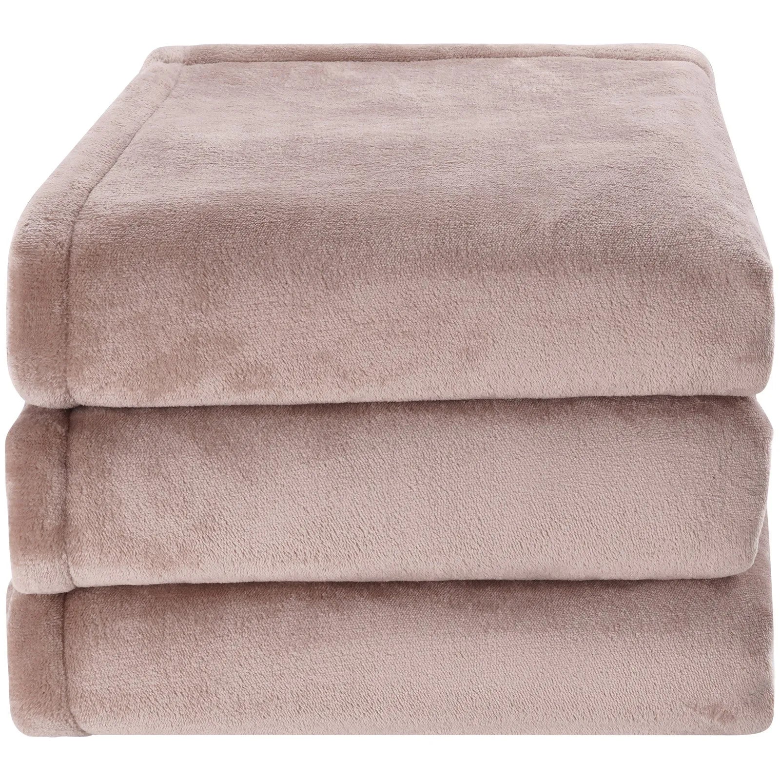 VEVOR Heated Blanket Electric Throw, 100" x 90" King Size, Soft Flannel Heating Blanket with 10 Hours Timer Auto-off & 5 Heating Levels, Dual Control, Machine Washable, ETL & FCC Certification (Beige)