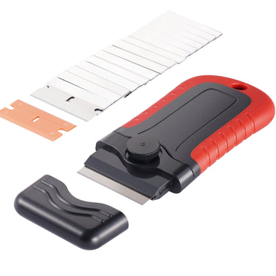 VEVOR Razor Blade Scraper Locking Scraper Tool 15 Extra Blades with Security Cap 