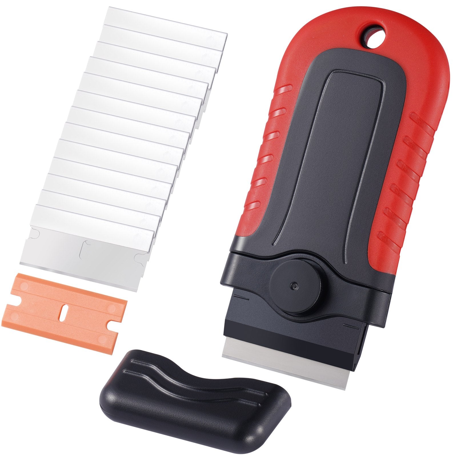 VEVOR Razor Blade Scraper Locking Scraper Tool 15 Extra Blades with Security Cap 