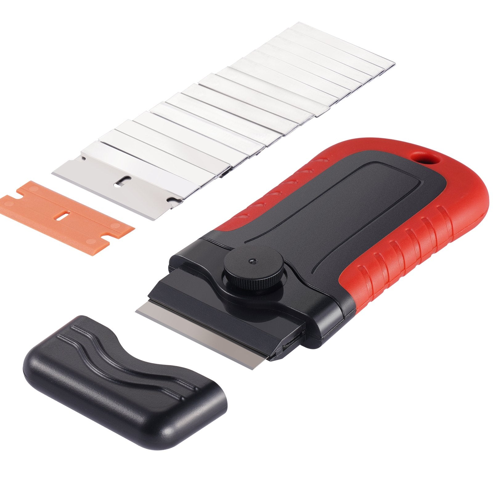VEVOR Razor Blade Scraper Locking Scraper Tool 15 Extra Blades with Security Cap 