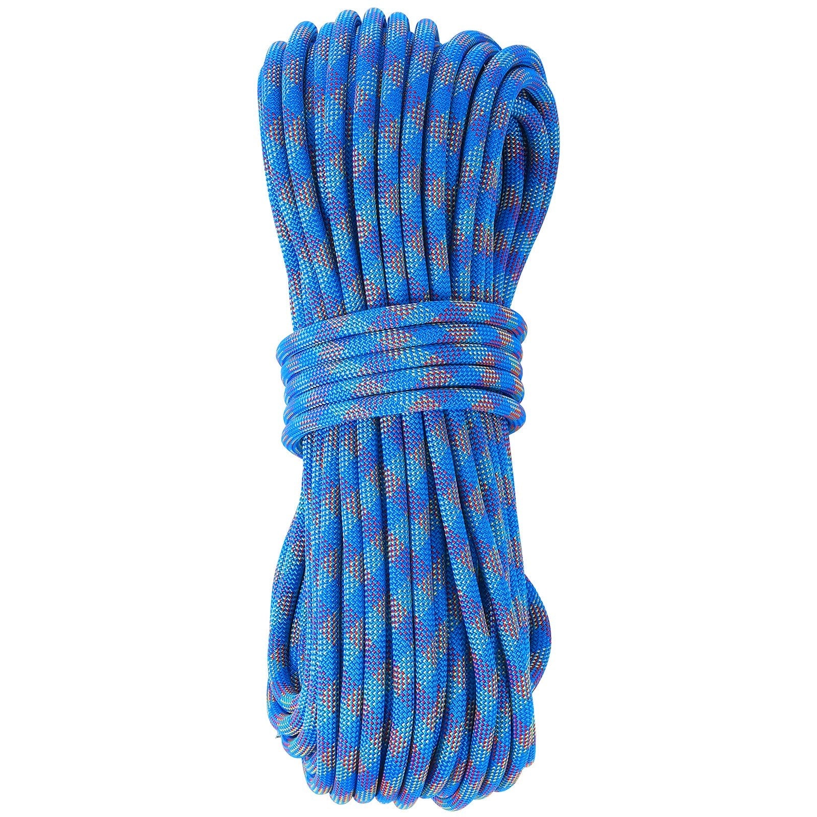 VEVOR 10.2mm Dynamic Climbing Rope 40M(131ft) Outdoor Rock Climbing Rope Blue 