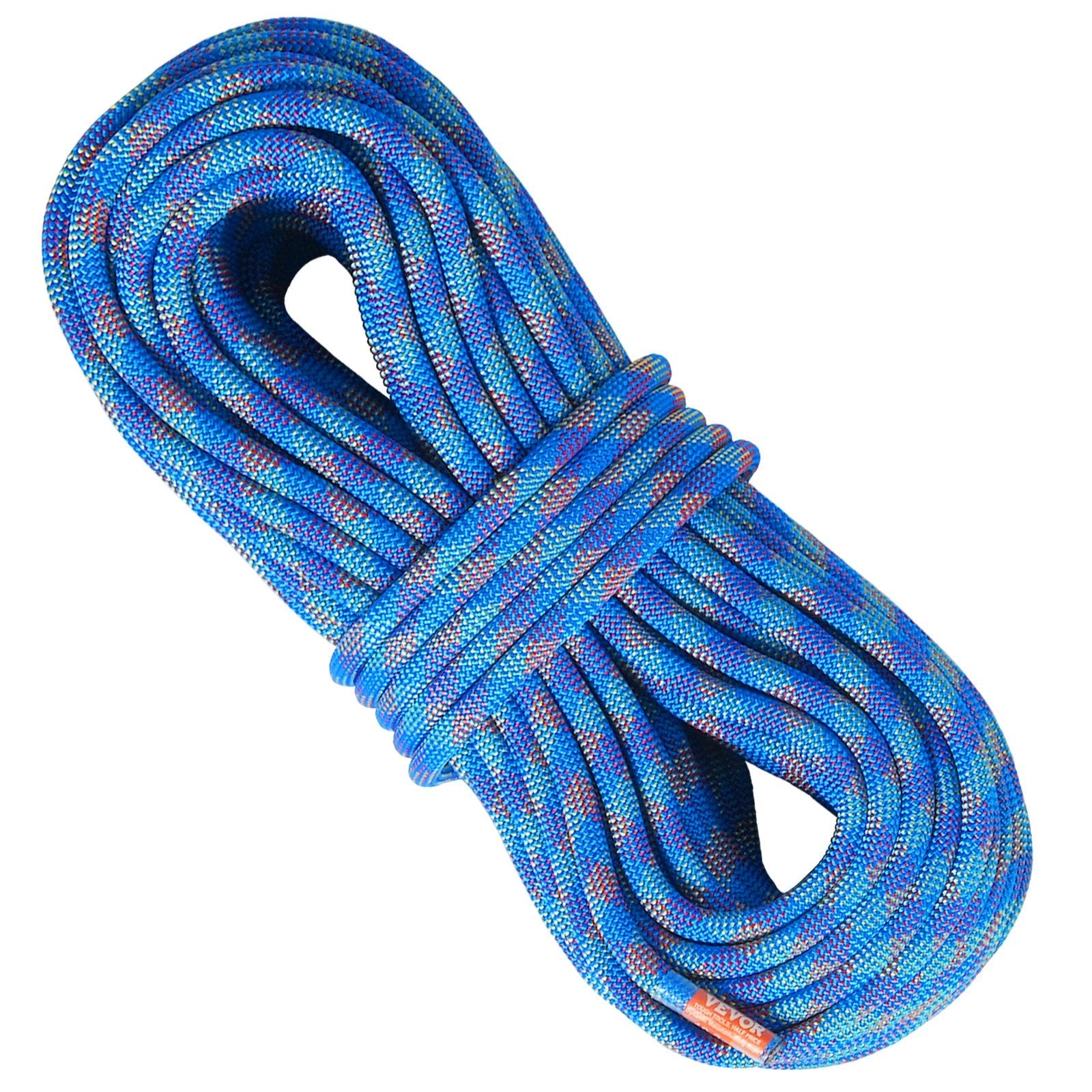 VEVOR 10.2mm Dynamic Climbing Rope 40M(131ft) Outdoor Rock Climbing Rope Blue 