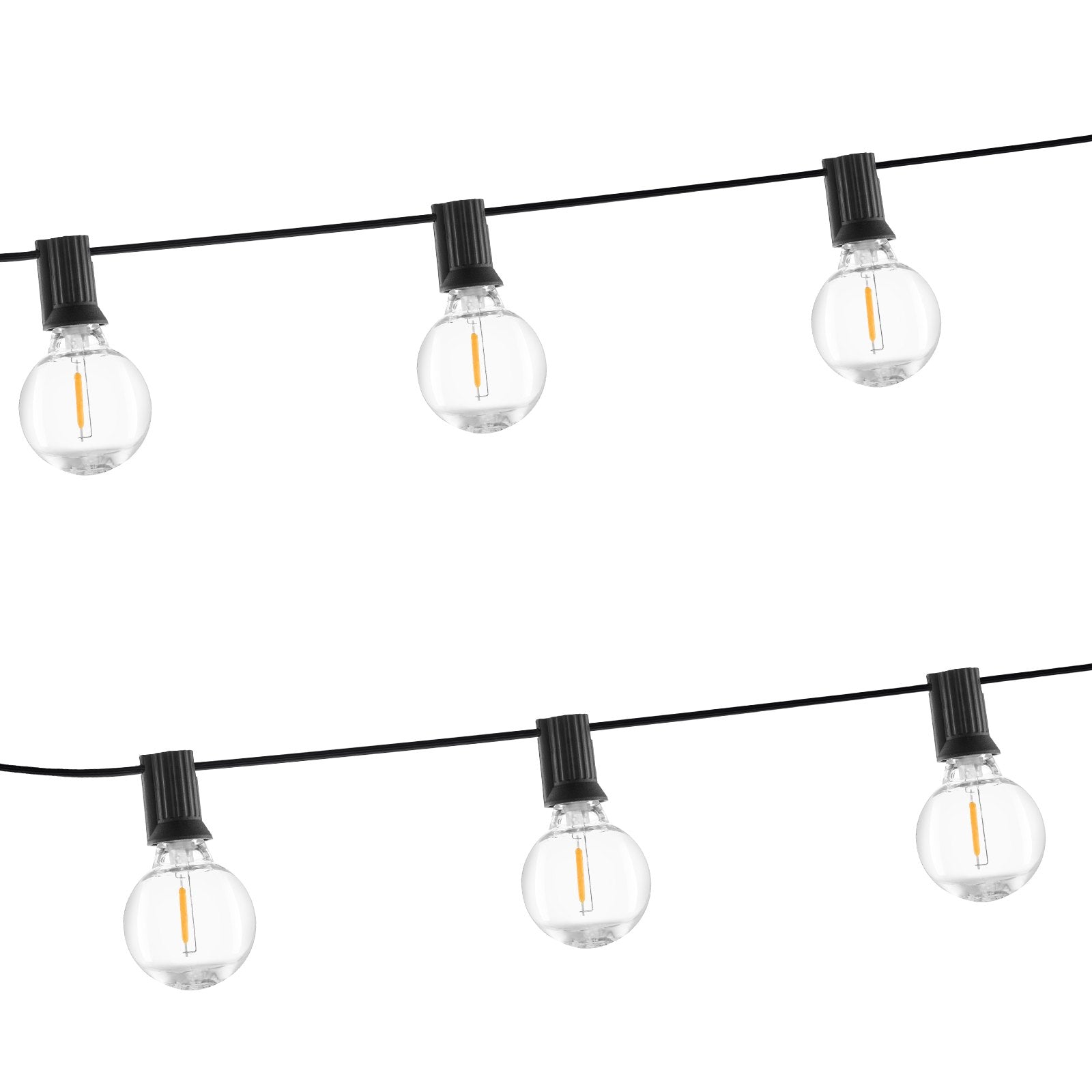 100FT Solar LED Outdoor String Patio Lights Waterproof with Remote Control 
