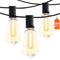 200FT LED Outdoor String Lights – 100 ST38 Shatterproof Bulbs – 2700K Dimmable Waterproof Patio Lights