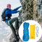 VEVOR Static Climbing Rope, 32 ft Outdoor Rock Climbing Rope with 26KN Breaking Tension, 0.4'' /10 mm High Strength Safety Rope, Escape Rope with 2pcs Carabiner and Storage Bag