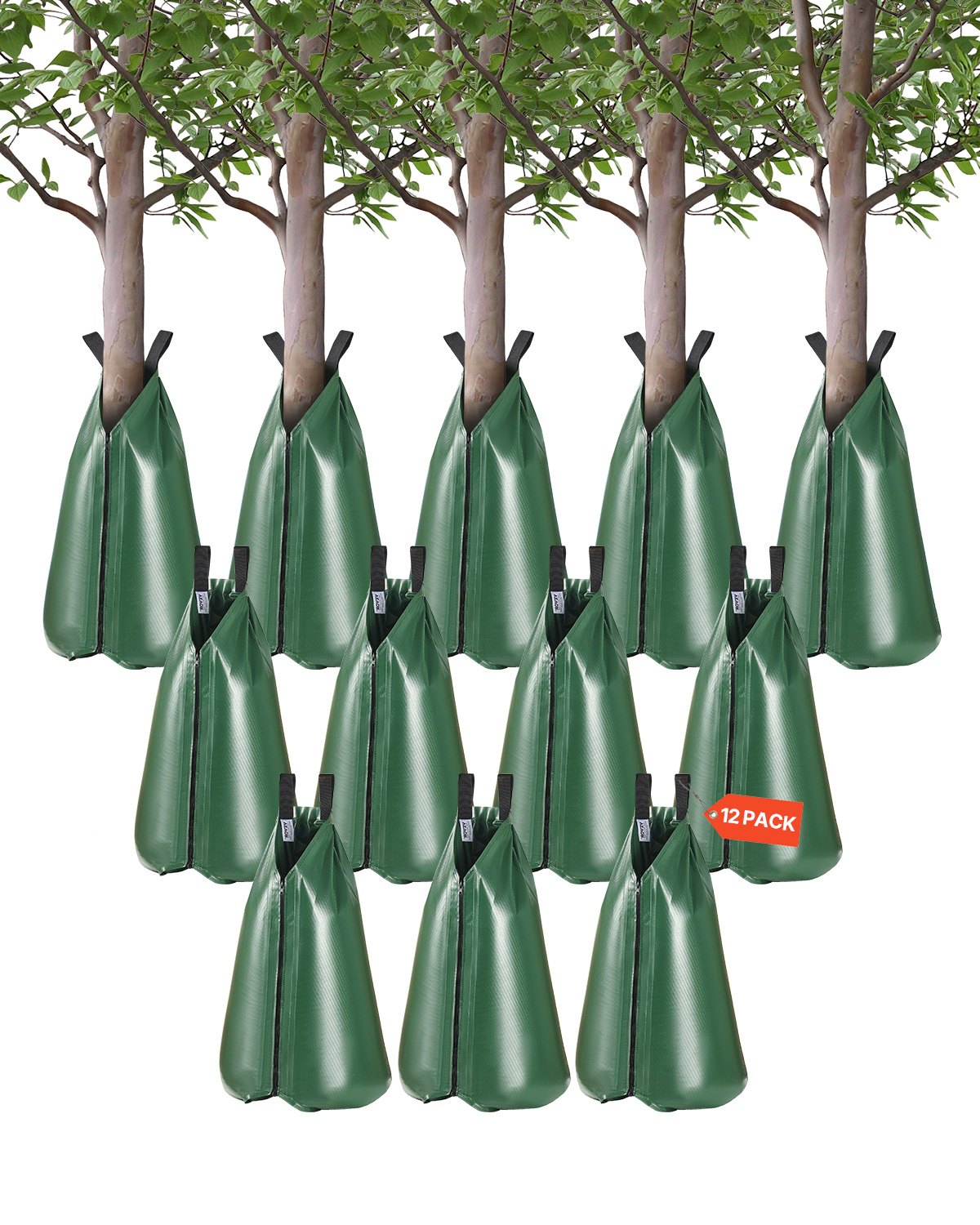 VEVOR Tree Watering Bag 12 Packs 20 Gallons Slow Release Tree Water Bag Durable 