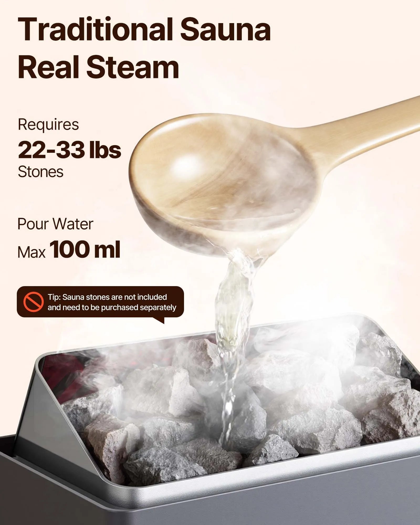 VEVOR Sauna Heater, 9KW 220V Electric Sauna Stove, Steam Bath Sauna Heater with External Digital Controller, 3h Timer and Adjustable Temp for Max. 317-459 Cubic Feet, Home Hotel Spa Shower Use