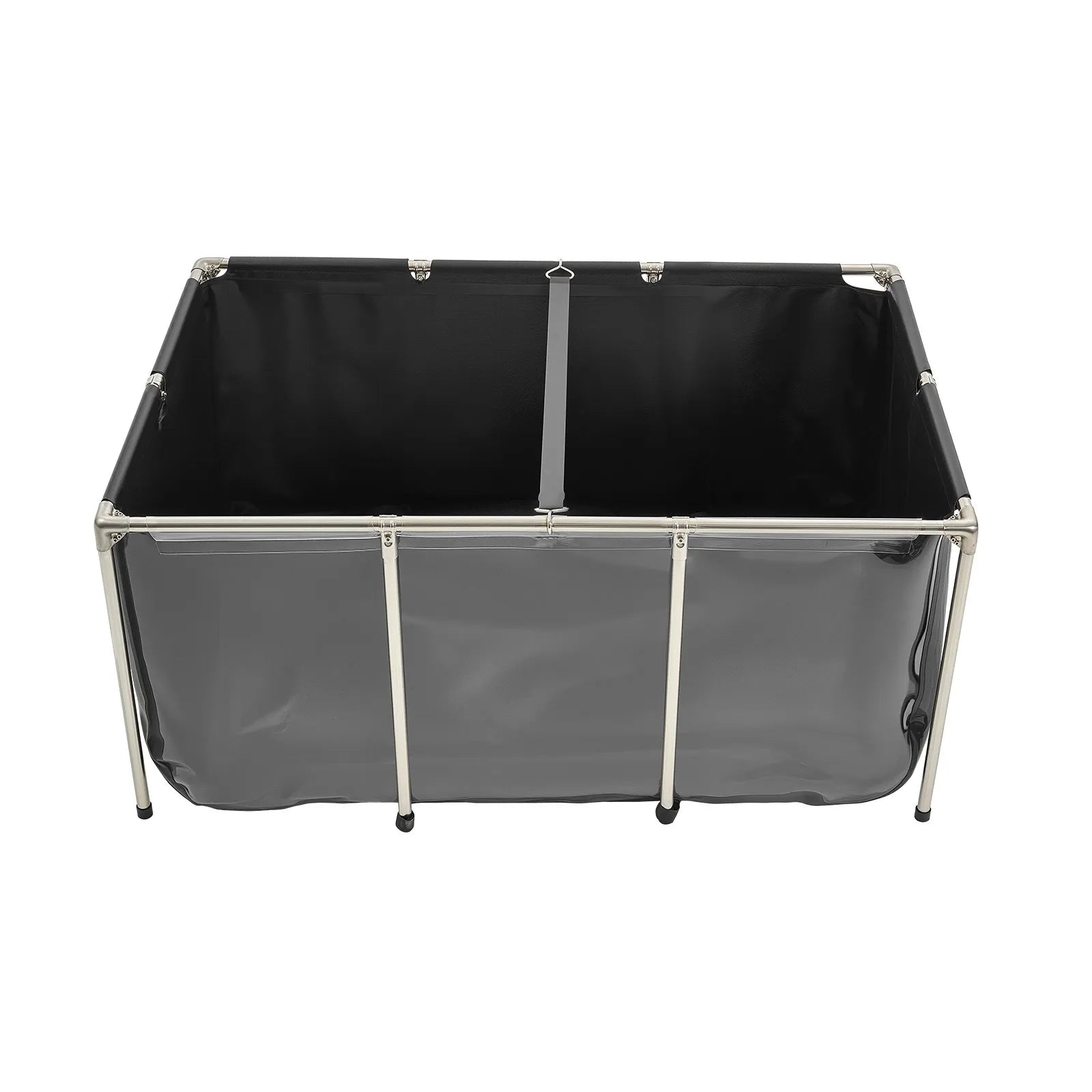 VEVOR Canvas Fish Pond Above Ground Koi Tank 270 Gal with Clear Viewing Panel