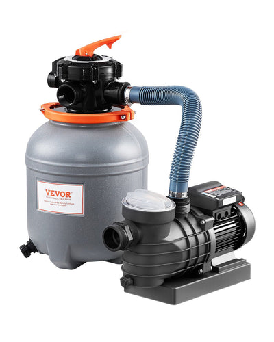 VEVOR 12 in Sand Filter Pump for Above Ground Swimming Pools 1/2 HP 3000 GPH 