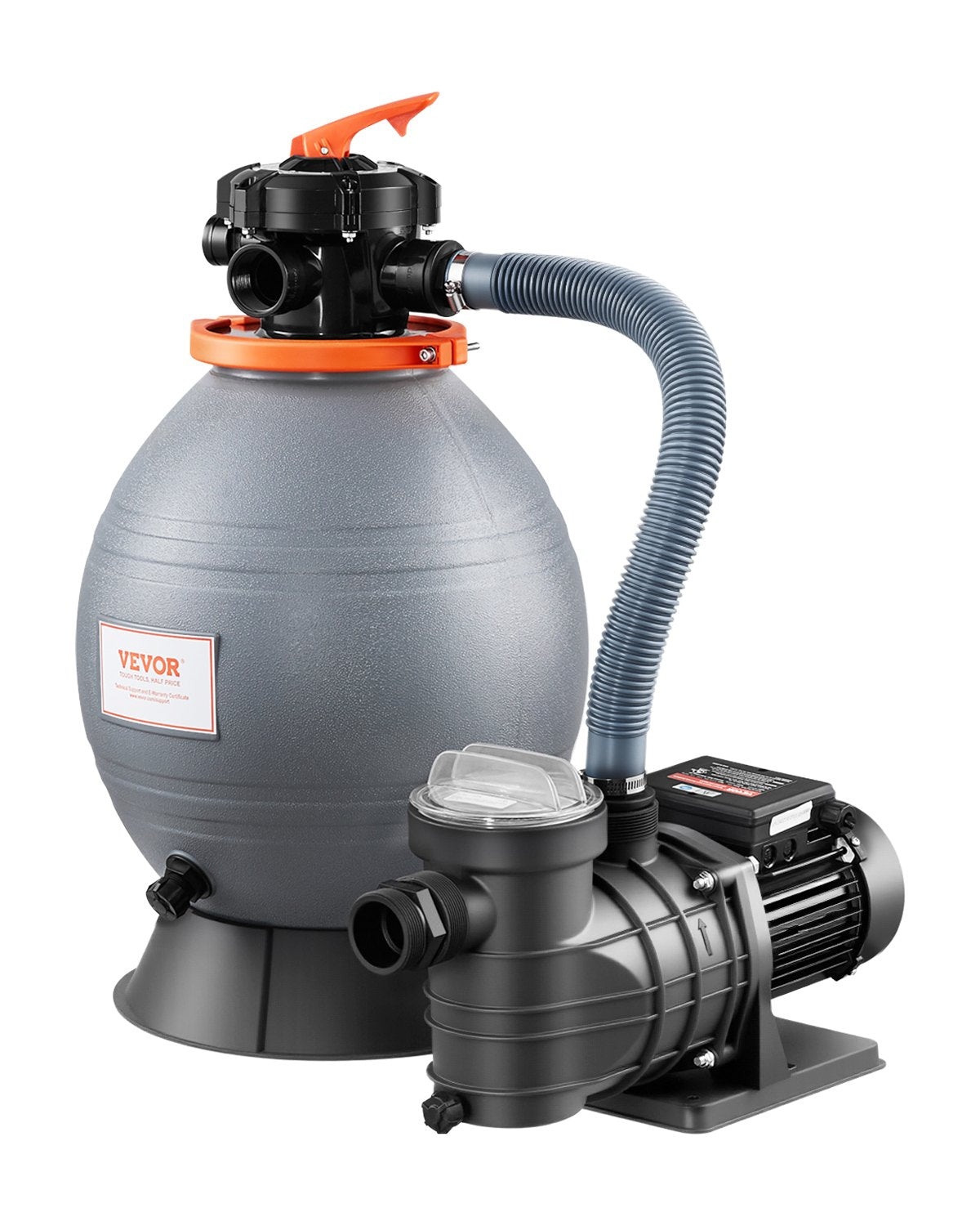 VEVOR 16 in Sand Filter Pump for Above Ground Swimming Pools 3/4 HP 3500 GPH 